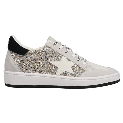 VINTAGE HAVANA Women's Kristen Glitter Lace Up Sneaker