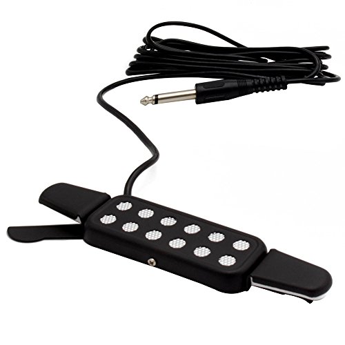 Artempo Acoustic Guitar Pickup Electric Transducer, Electric Acoustic Guitar Amplifier Converter with Long Cable 10ft