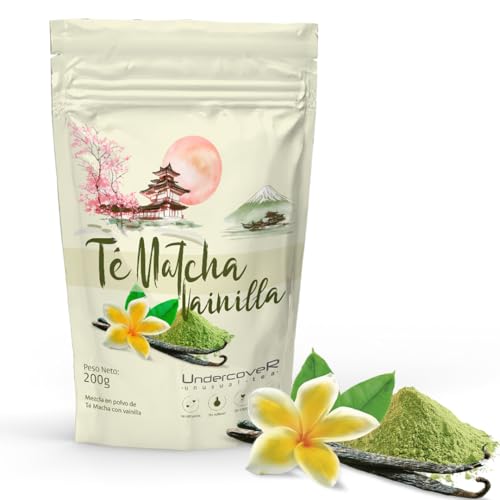 Té Matcha Origen 100% Japón, provincia Kagoshima - Te Matcha Grado Premuim - (200 gramos, Vainilla)