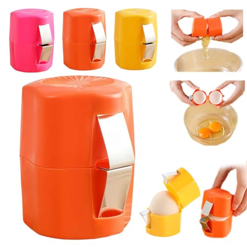 Abridor de cáscaras de huevo 2026, herramienta de abridor de huevos fácil sin ensuciar, removedor de cáscaras de huevo de mano, pelador de huevos universal para huevos duros, utensilios de cocina
