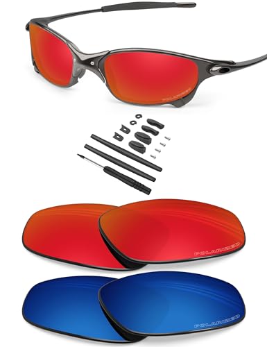 Image of BLAZERBUCK Anti-salt Polarized Replacement Lenses for Oakley Juliet - 2 Pairs