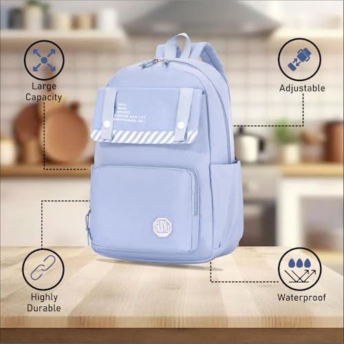 Image of Tinytot 30 Litre Japanese Korean Style School Bag Water-Resistant Laptop & Travel Backpack - Unisex Large 18 Inches Multipurpose Student Backpack for Boys & Girls, Men & Women