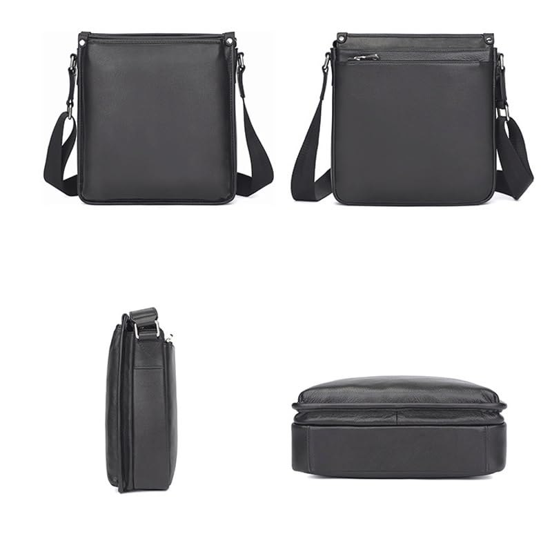 Crossbody Top Layer Cowhide Shoulder Bag Vertical Large Capacity Messenger Bag3