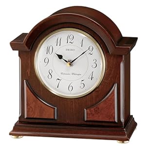 SEIKO Sayo Mantel Clock , Brown