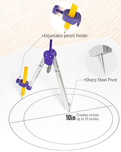 Nicpro MG517 20Pcs Professional Geometry Set thumb #4
