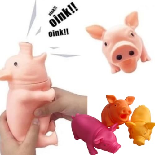 Brinquedo para pet porquinho de borracha mordedor de pet