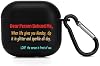 Funda 'Querida persona detrás del lunes' para AirPods 4 2024, cubierta protectora de silicona suave con llavero, compatible con carga inalámbrica y por cable, luz LED visible, a prueba de rayones y anti-amarillento, resistente a golpes para AirPods 2