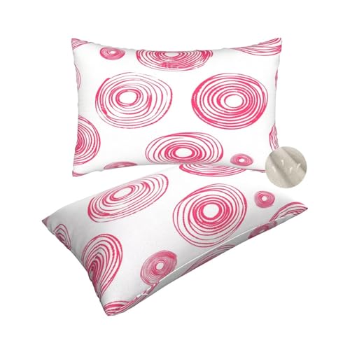 Housses de coussin couleur rose 40x60 géométrique pour coussin décoratif - 2