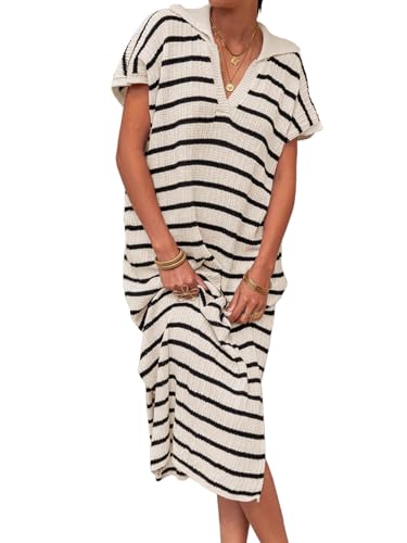 Saodimallsu Womens Striped Summer Dresses Short...