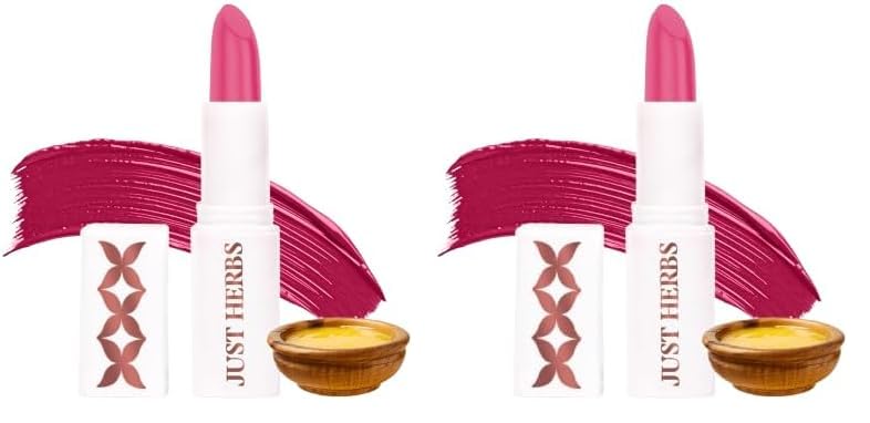 Image of Just Herbs Ayurvedic Lipsticks Half size