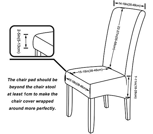 Velvet Extra Large Dining Chair Cover Xl Size Slipcover For Chairs Long Back Kitchen Chair Covers Elastic Stretch,Light Grey,6 Pcs #TOP1