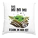 Kissen mit Spruch "Das Mimimi stark in dir ist" lustig, Büro, (Kissen, 40x40)