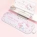 Kuitmor Kawaii Anime Mouse Pad - Cute Gaming Desk Mat With Bowknot Edge, Non-Slip Waterproof for Keyboard, Large Extended for Office Gaming - FlowerCat