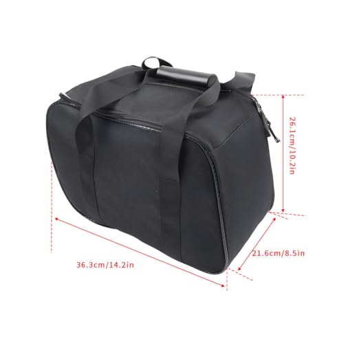 Bolsa de Alforja Desmontable para Equipaje SIKUAI para Can Am Spyder RT/RT-L/RT-S Todos los Años en Nylon y Cuero Negro miniatura 3