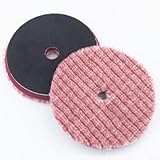 Ruota lucidante in lana naturale, 142,2 cm, per lucidatura e pulizia dell'auto, compatibile con più composti lucidanti (12,7 cm)