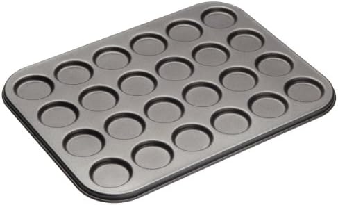 Master Class Macaron Baking Tray/Whoopie Pie Tin with PFOA Free Non Stick, 24 Holes, Robust 1 mm Carbon Steel, 35 x 27 cm