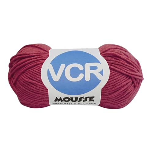 Image of VCR 4ply Wine Yarn, 100 Grams Hank, 190 Meters Length, Acrylic Ball for Crochet and Knitting, Soft Crosia Threads, Pack of 1 Yarn, Suitable for DIY Crafts