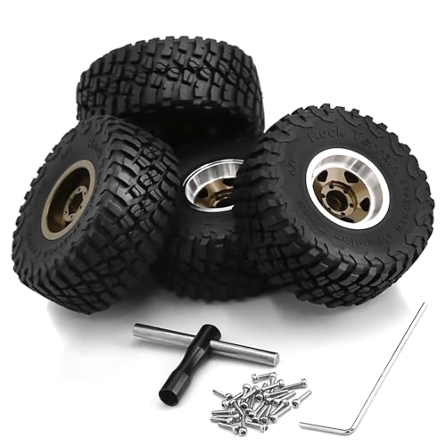 Pneus de rechange haute précision hexagone 6mm pour châssis premium TRAX44M et FCX24 - 2