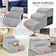 Myiosus Hundetreppe, Hundetreppe für Kleine Hunde, wasserdichte rutschfest Haustiertreppe, Tragbar Hunderampe aus Hochdichter Schwamm, Waschbar Hunde Treppe 40 cm Hoch,Katzentreppe für Sofa Bett