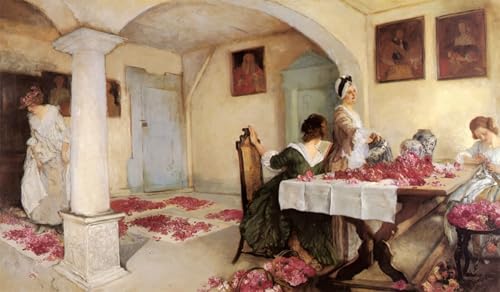 Impression d'affiches Pot-pourri d'Edwin Austin Abbey Toile portrait 60x90cm