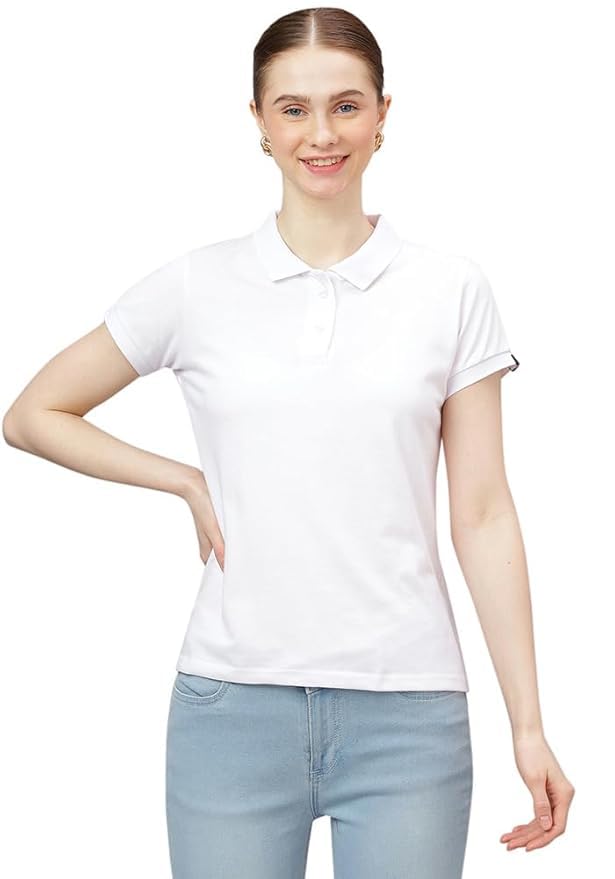 Classic Women's Polo T-Shirt, Short Sleeve, Collared Neck-picture-41