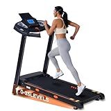 Treadmill for Home with 15-Level Auto Incline, 0.5-10 MPH, 18" Wide Belt, 3.0 HP Quiet Motor, 300 LB Capacity, Shock-Absorbing Foldable Incline Treadmill with Bluetooth App