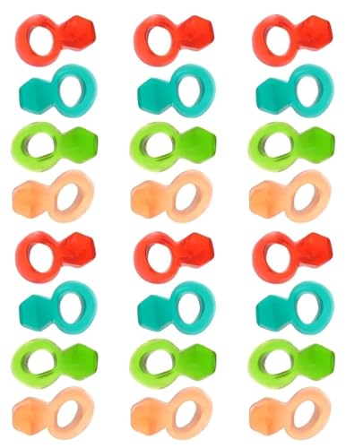 Ring Gummy Rings, Assorted Flavors, Wrapped, Bulk (Approx. 50 Pieces) CHERRY, STRAWBERRY, WATERMELON & BLUE RASPBERRY - Great Fun for Adults & Kids Alike! Perfect for Engagements, Weddings, and Bachelorette Parties! (1 Pound) miniatura 7