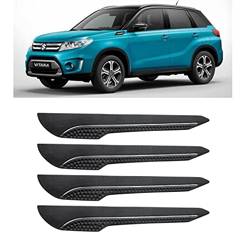 Image of AOSIS-Car Bumper Protector /Bumper Guard for Maruti Suzuki Grand Vitara with Single Chrome Stripe (4-Pcs)