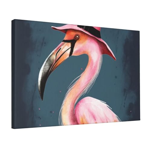 Toile Halloween flamant rose : l'alternative aux décos effrayantes