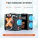 SMACO PCP Air Compressor 4500Psi/30Mpa High Pressure Air Compressor Paintball Scuba Tank Compressor HPA Pump Fill Station Auto-Stop,Oil-Free Powered by 12V DC or 110V AC with Water/Oil Separator