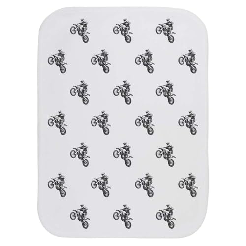 Azeeda 'Dirt Bike Jump' Baby Burp/Wash Cloth (BC00028491)