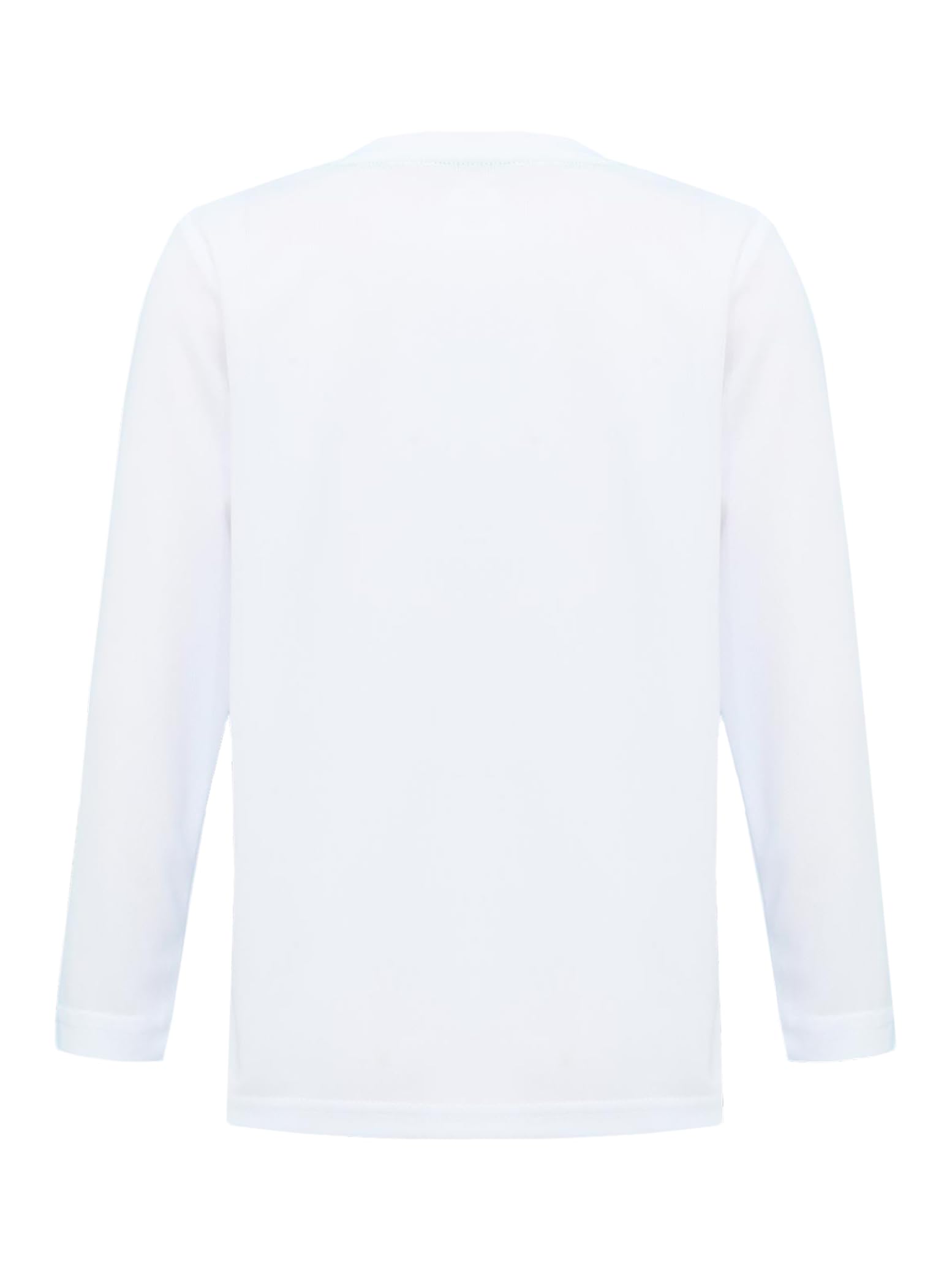 Yihuimin Youth Boys Long Sleeve Shirts Dry-Fit Ball Game Sports Shirts Athletic Performance Undershirt White 5-6 Years