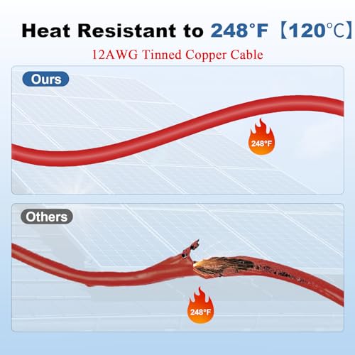 RBSKTECH Conectores de painel solar para XT60 fêmea adaptador cabo de extensão de carga para gerador