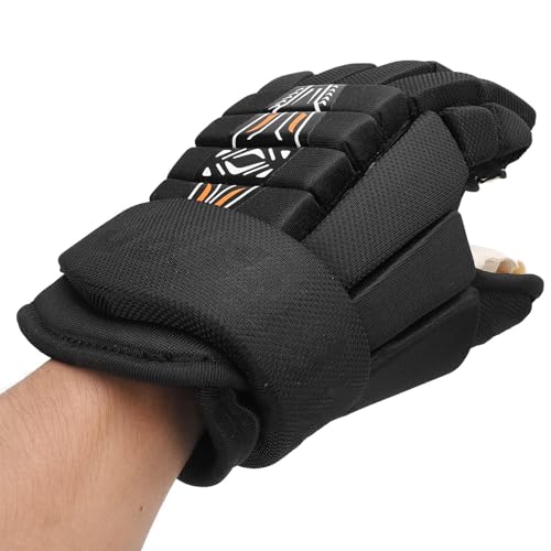 XUMIUZIY Hockey Gloves, 1 Pair Ice Roller Hockey Gloves, Lightweight & Breathable, Finger Protections, High Fit for Youth, Junior & Senior (10inch)