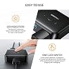 iDsonix USB 3.0 Switch 1 in 2 Out(2 in 1 Out) Bi-Directional, USB Switch 2 Computers Share 1 Device for Printer,Scanner,Keyboard, USB Sharing Switch with 2pcs A to A 3.3ft Cables