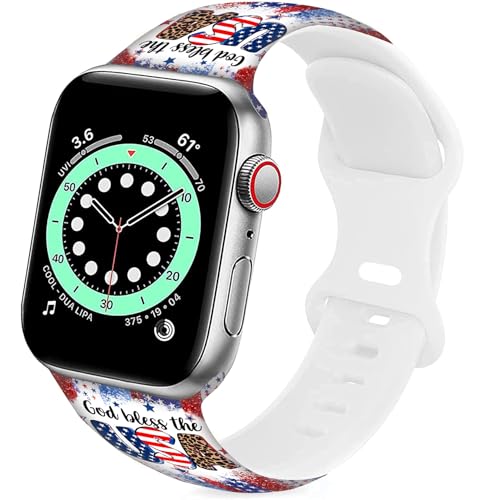 Sport Bands Compatible with Apple Watch Band 38MM 40MM 41MM 42MM 44MM 45MM 49MM, Silicone Strap Compatible with iWatch Bands Ultra Series SE 9 8 7 6 5 4 3 2 1 for Women Men