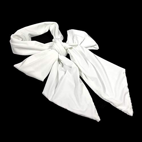 Pussy-bow Scarf Bow Scarves Women's Neckties Black Silky-like Long Scarves4