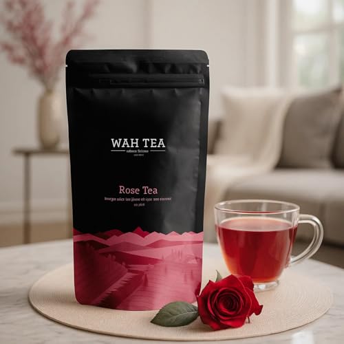 Image of Wah Tea Kangra Rose Tea Leaves | Hand-Plucked Whole Leaf from Kangra Valley | 100% Natural & Pesticide-Free | Rich in Antioxidants | Zero Calories | Floral Aroma | 100g