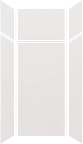 Miniatura 233 de Transolid EWKX483696-41 Expressions - Kit de pared de ducha de 6 paneles con extensión, 36 pulgadas de largo x 48 pulgadas de ancho x 96 pulgadas