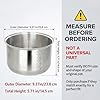 Rice Cooker Replacement Pot, Compatible with Aroma ARC-150SB & ARC-5200SB, Stainless Steel Non-Stick Inner Pot, Durable Design, Even Heating for Perfect Rice #3