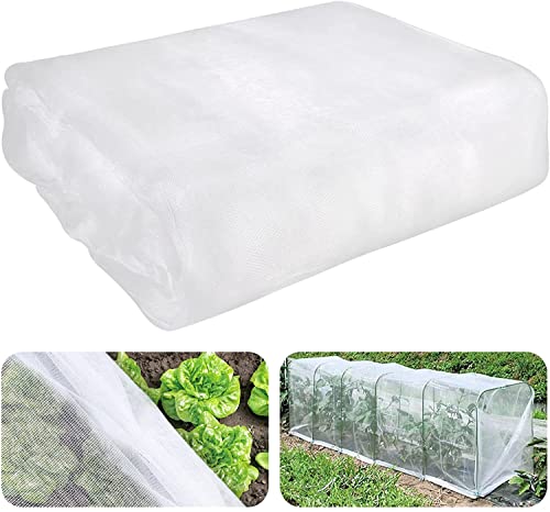 YHNMK Red Anti-Insectos,Red para Pájaros Estanque,Malla Anti-pájaros,Malla Fina Anti-Insectos,Red de Protección contra Insectos Red Protectora para Vegetales<BR>(Size:3×40m/9.8×131.2ft) Cover