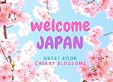  Guest Book Welcome JAPAN: Cherry Blossoms Theme Cover , For hotels in Japan or Japanese-style hotels around the world , Spring Sakura season