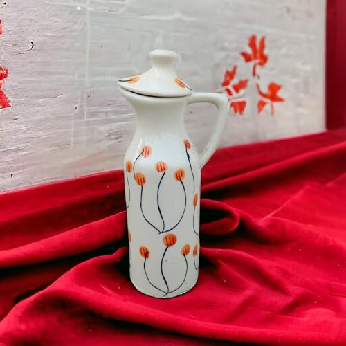Image of MALAIKAH Ceramic Oil Dispenser, Balloon Print Pack of 1 for Kitchen, Dining, Gifting, Home & Kitchen Decor