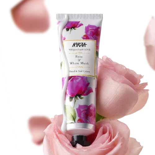 Image of Nykaa Rose & White Musk Hand & Nail Creme 30ml