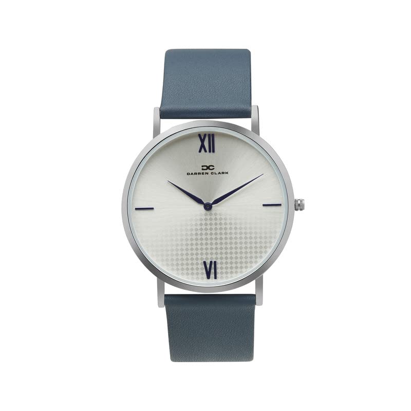 Darren Clark Silver Dial Japness Quartz Blue Leather Straps Premium Analog Watch for Men 1005G-L0103 (B0C33TMFGP) Amazon Price History, Amazon Price Tracker