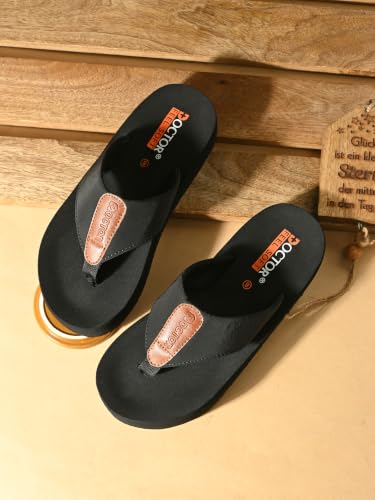 Image of Men's Cushioned Flip Flops | Soft Comfortable Thong Slippers for Everyday Wear | Lightweight Anti-Slip Casual Beach Sandals for Indoor Outdoor Use