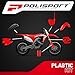 Polisport Motocross (MX) Replica Plastic Kit for Honda CRF450R (2021-2024) Dirt Bike – OEM Quality, Durable, Flexible & Perfect Fit – Red/Black