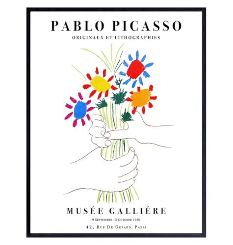 Impression pour salon Pablo Picasso affiche moderne minimaliste abstrait toile peinture