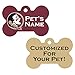 uDesignUSA NCAA Double Sided Pet Id Dog Tag Personalized with 4 Lines of Text (Florida State)