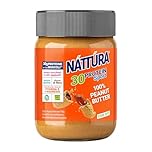 NATTURA PROTEIN SPORT Burro 100% Arachidi, Burro d'Arachidi Proteico Senza Zuccheri Aggiunti, Crema Proteica Senza Glutine, 100% Naturale, 28% di Proteine, 350g